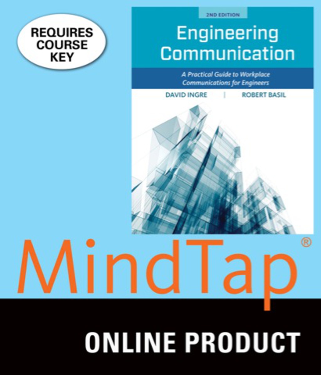 MindTap Engineering for Ingre/Basil's Engineering Communication: A Practical Guide to Workplace Communications for Engineers, 2nd Edition, [Instant Access], 2 terms (12 months) 2nd Edition â€“ PDF/EPUB Version Downloadable
